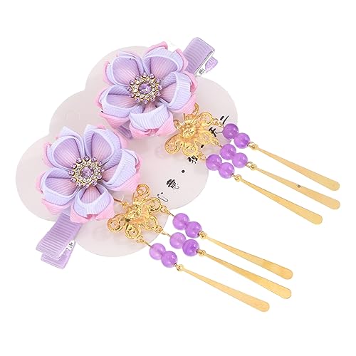 Ipetboom Retro Haarspange Mit Kirschblüten Und Fächer-design Kimono Kopfschmuck Für Damen Und Mädchen Lange Quaste Haarspange Haarklammern Im Japanischen Stil von Ipetboom