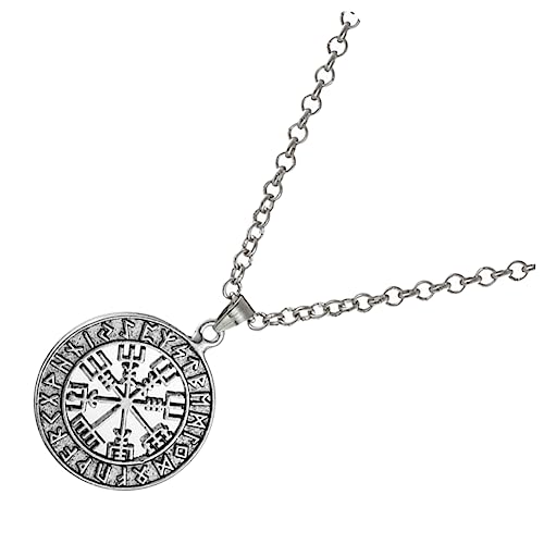 Ipetboom Viking Necklace Retro Nordic Style Pendant Herren Halskette Mit -symbol Doppelseitiger Anhänger Langlebigem Legierungsmaterial Für Männer Zu Besonderen Anlässen von Ipetboom