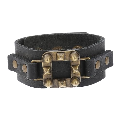 Ipetboom Handgelenkkette Für Herren Aus Rindsleder Einzigartiges Punk-design Armband Modebewusster Schmuck Für Handgelenk Für Party Und Festlichkeiten von Ipetboom