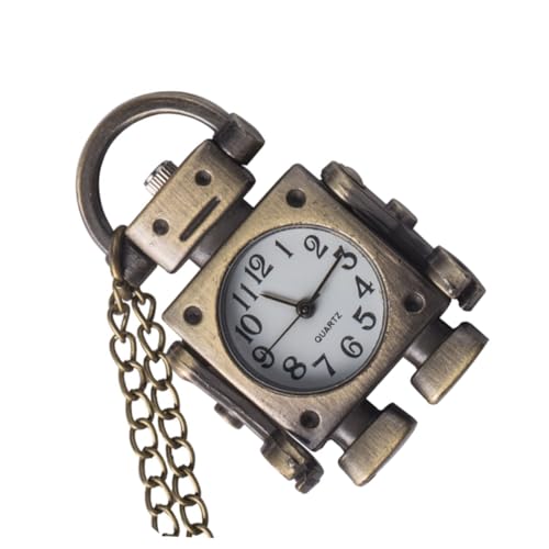 Ipetboom Roboterform Taschenuhr Langer Halskette Kompaktes Und Tragbares Vintage-Design Für Retro-Liebhaber Und Tägliche Nutzung von Ipetboom