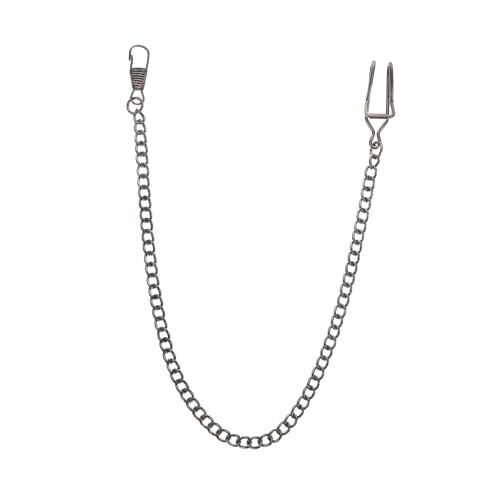 Ipetboom Retro Taschenuhrkette aus Langlebiger Legierung mit Karabinerverschluss Stilvolle Clip Pocket Watch Chain für Herren Klassisches Vintage Design Robust und Verschleißfest von Ipetboom