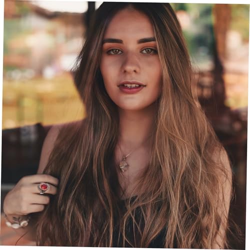 Ipetboom Retro Thai Silber Großer Roter Fingerring Verstellbar Schmuck für Damen Modischer Statement ring Elegantes Handdekorations accessoire von Ipetboom