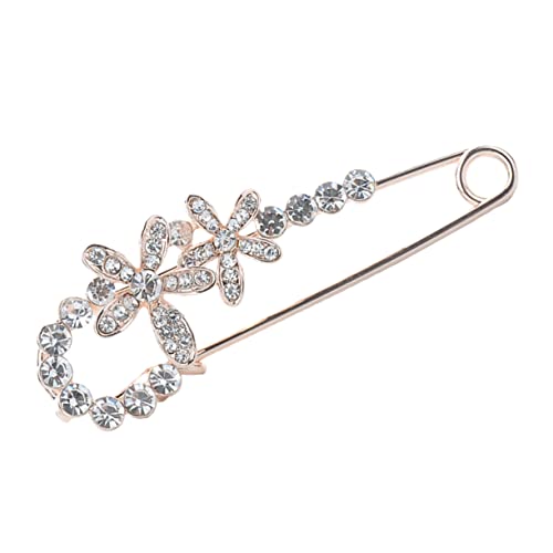 Ipetboom Rhinestone Brosche Anstecknadel für Damen Brosche mit Sicherheitsnadel Dekorieren von Taschen Kleidern Schal Hochwertige Ziersicherheitsnadel von Ipetboom