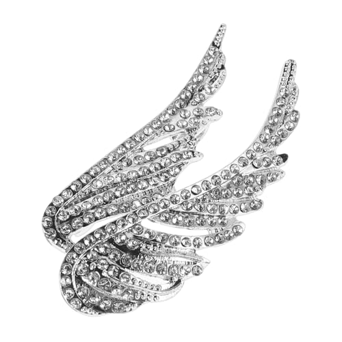 Ipetboom Rhinestone Engelsflügel Brosche Anstecknadel für Anzug Modische Flügel Pins Luxuriöses Design Vielseitige Schmuckaccessoires für Herren und Damen für Party und Alltag von Ipetboom
