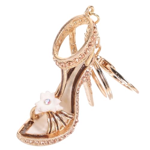 Ipetboom Rhinestone High Heel Schlüsselanhänger aus Metall Modischer Schuhanhänger Leichtes Langlebiges Design für Taschen Rucksäcke Stilvoller Charm als für Familie und Freunde von Ipetboom