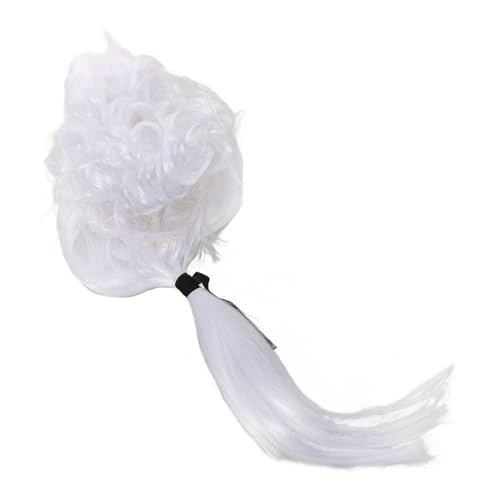 Ipetboom Richter Perücke Für Cosplay Anwaltsperücke Mit Lockigem Haar Weiße Perücke Für Partys Aus Kunsthaar Für Auftritte von Ipetboom