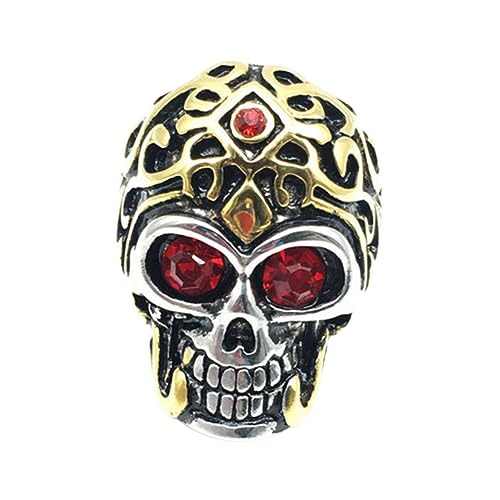 Ipetboom Ringdekor edelstahlschmuck lichtring lichterring ringe fã¼r herren earrings for men mens rings Party Punk-Ringe Skelett Finger klingeln modisch Punk- - Blue von Ipetboom