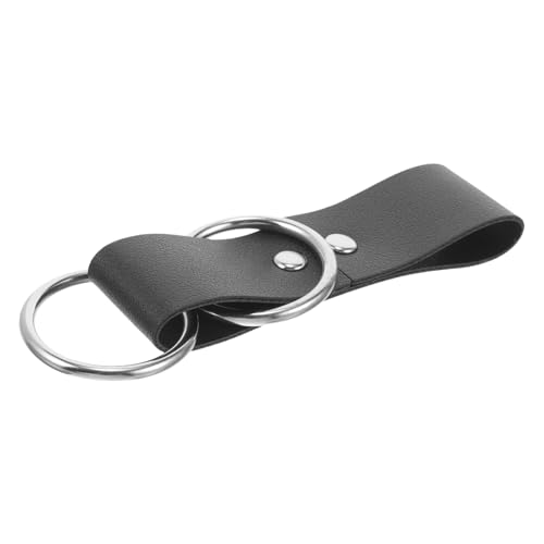 Ipetboom Rockhaken Renaissance Mittelalterkostüm Mittelalter Accessoires Mittelalter Gürtel Accessoire Mittelalterkleid Taillengürtel Bundzubehör Rockheber Rockhikes Schwarzes Leder von Ipetboom