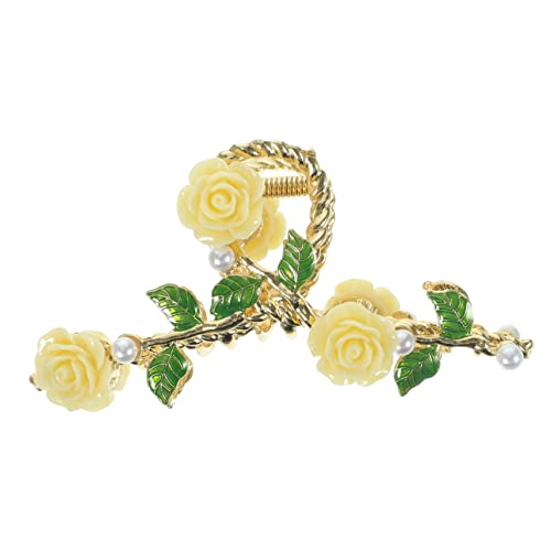 Ipetboom Süße Haarspange Mit Rosenmotiv Für Damen Große Haarklammer Haar-accessoire Für Besondere Anlässe von Ipetboom