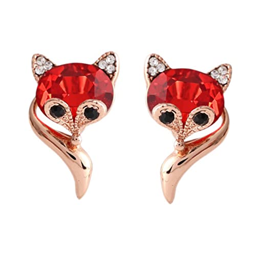 Ipetboom Rote Fuchs Ohrstecker Damen Ohrringe Tiny Studs Süßer Tier Schmuck für Teen Mädchen und Frauen von Ipetboom
