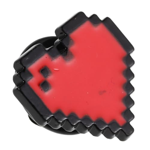 Ipetboom Rote Herz Brosche Anstecknadel aus Langlebiger Zinklegierung Vielseitiger Schmuck für Kleidung Taschen Hüte Liebevolles Accessoire zum Valentinstag Modischer Herz Anstecker für von Ipetboom
