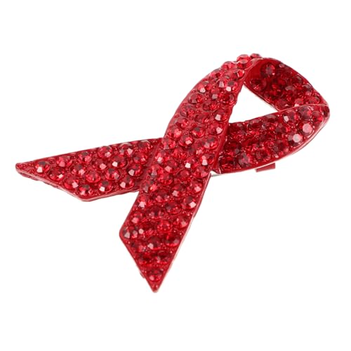 Ipetboom Rote Schleifen Brosche mit Strasssteinen Krebsbewusstseins Anstecknadel aus Robustem Legierungsmetall Symbol für Welt Aids Tag Vielseitiges Schmuckstück zur Unterstützung von Ipetboom Rote Schleifen Brosche mit Strasssteinen Krebsbewusstseins Anstecknadel aus Robustem Legierungsmetall Symbol für Welt Aids Tag Vielseitiges Schmuckstück zur Unterstützung von von Ipetboom