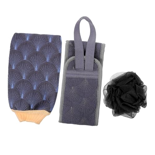 Ipetboom Rückenschrubber Für Dusche Mit Peeling Handschuh Badetuch Und Schäumendem Für Gründliches Körperpeeling von Ipetboom
