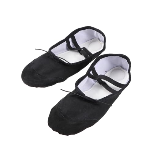 Ipetboom Rutsch Ballettschuhe mit Elastischem Riemen Leichte Tanzschläppchen aus Robustem Canvas für Erwachsene Flexible Yogaschuhe für Ballett Jazz und Moderne Tänze von Ipetboom