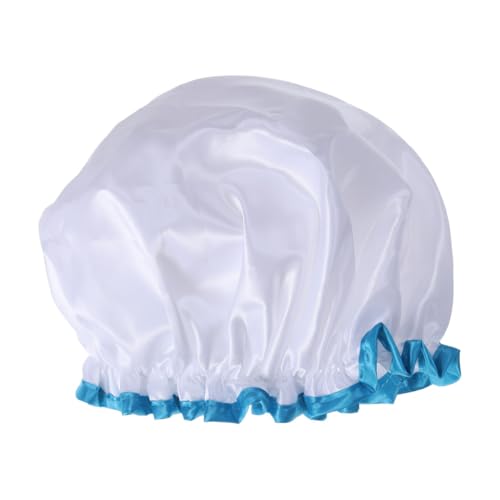 Ipetboom Doppelwandige Wasserdichte Duschhaube Für Frauen Und Mädchen Wiederverwendbare Und Waschbare Haarhaube Elastisch Zum Duschen Kochen Für Spa von Ipetboom