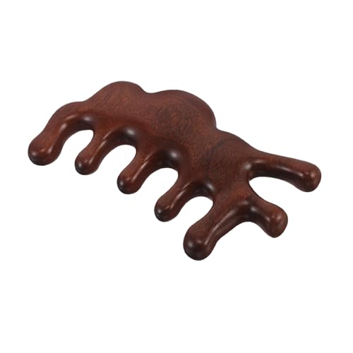 Ipetboom Sandelholz Massagekamm mit Breiten Glatten Holz Zähnen für Kopfhaut und Haarbehandlung Ergonomisch Antistatisch Sanfte Entwirrung und Entspannende Kopf und Körpermassage für Männer von Ipetboom