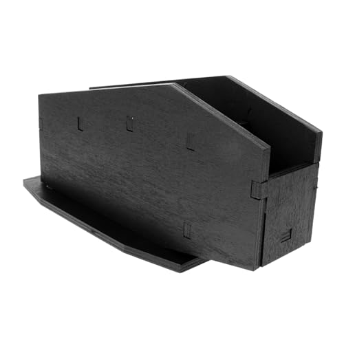 Ipetboom Kreativer Holz Stifthalter Im Gothic-stil Multifunktionales Make-up Pinsel Und Stift-organizer Für Halloween-dekoration Und Schreibtisch-arrangement Stabil Und Langlebig von Ipetboom