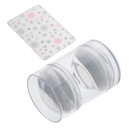 Ipetboom Satz Nagelstempel Gelee-Vorlage Verpackung liefert Geschenkpapier Weinkarton Nail-Art-Stempel Stempelplatte Nageldesign Werkzeuge für Nagelkunstvorlagen Nagelabdruckstempel Plastik von Ipetboom