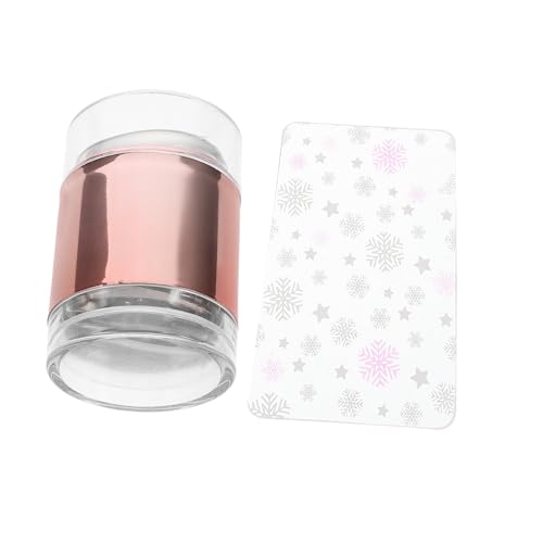 Ipetboom Satz Nagelstempel Rührstabfarbe Fensterschaber Haarnetz Mit Halterung Palette Malen Formplattenschablone Make-up-werkzeug-stempel Handy Ladegerät Malen Malen Kieselgel Rose Gold von Ipetboom