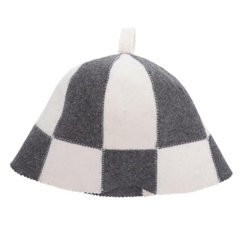 Ipetboom Saunahut aus Atmungsaktivem Filz mit Kreativem Farbblockdesign Leicht und Angenehm Passend für Damen und Herren Schützt vor Überhitzung und Haarschäden im Dampfbad und Spa von Ipetboom