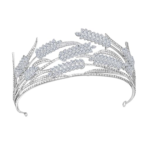 Ipetboom Schicke und Brautkopfbedeckung mit Strasssteinen Haarreifen Hochzeitskopfschmuck Haarband für Frauen Ipetboom Schicke und Brautkopfbedeckung mit Strasssteinen Haarreifen Hochzeitskopfschmuck Haarband für Frauen von Ipetboom