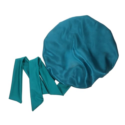 Ipetboom Schlafmütze Damen Satin Krempe Verstellbar Mit Schleife Bonnet Für Lockiges Haar Schlafhaube Schlafkappe Vielseitig Für Make up Salonpflege Und Zuhause von Ipetboom