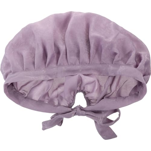 Ipetboom Verstellbare Elastische Schlafmütze Für Damen Samtweiches Material Haarbruch Und Schützt Kopfkissen Für Lockige Haare Mit Schleifenband von Ipetboom