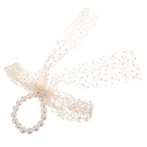 Ipetboom Haarschmuck Schleife Haargummi Haargummis für Frauen elastische Haargummis hair accessories for girls perlenhaarreif Tiara Haarband elastische Haarbänder Haarpflegezubehör von Ipetboom