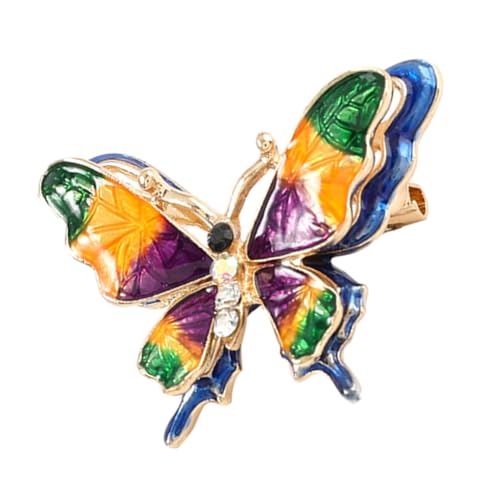 Ipetboom Schmetterling Brosche Damen Eleganter Anstecker mit Strass und Perlen Modische Anstecknadel für Kleid Schal und Bluse Dekoratives Accessoire für Geburtstag Hochzeit und Alltag von Ipetboom