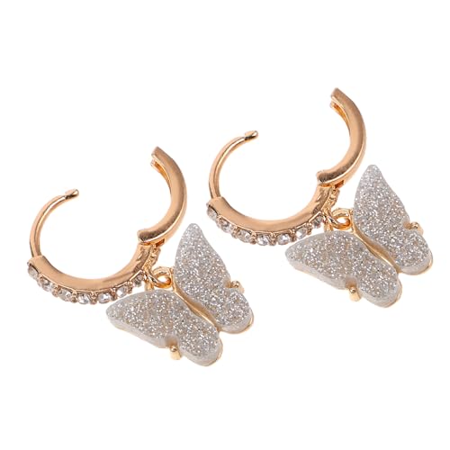 Ipetboom Schmetterlings Ohrringe aus Leichtem Resin und Zinklegierung Filigrane Handwerkskunst Ohrhänger für Damen für Alltag Partys und Hochzeiten Stilvolles von Ipetboom