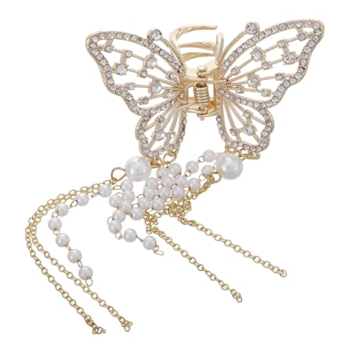 Ipetboom Schmetterlingshaarklammern Aus Metall Mit Quaste Rutschfeste Haarklammern Für Dünnes Oder Dickes Haar Schmetterlings-haar-accessoires Für Haarstyling Von Frauen von Ipetboom