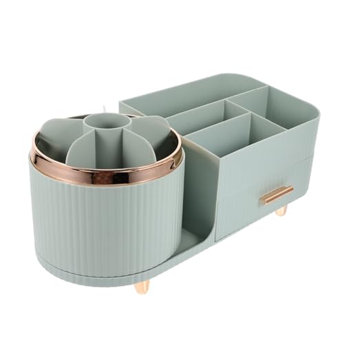 Ipetboom Schminkpinsel-etui – Schminkpinselhalter Mit Mehreren Aufbewahrungsfächern Drehbarer Schreibtisch-organizer von Ipetboom