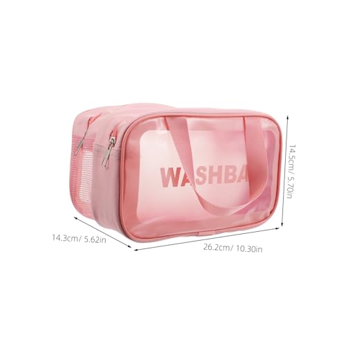 Ipetboom Schminktasche Mit Großem Fassungsvermögen Doppellagige Reise-kulturtasche Für Damen Aus PVC Und Pu-Material Und Tragbar Mit Trocken-nass-trennung Für Effiziente Organisation von Ipetboom