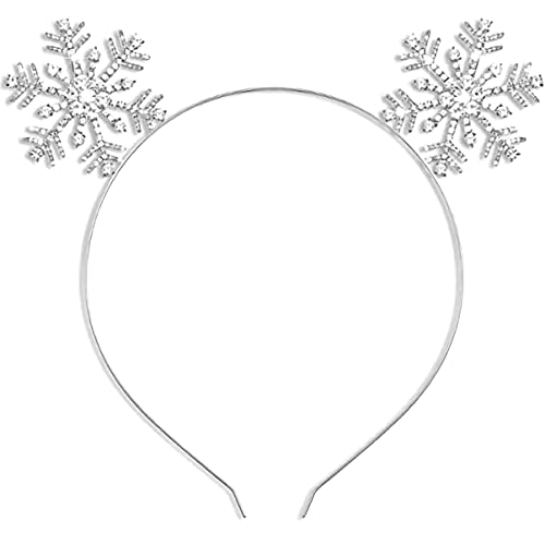 Ipetboom Schneeflocken Haarreif Für Weihnachten Glitzerndes Party-accessoire Für Festlichkeiten Und Fotos Mit Freunden Und Familie Bezauberndes Design Für Cosplay Und Karneval von Ipetboom