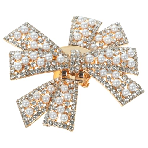 Ipetboom Schuhclips Schleife Abnehmbar Hochzeit Brautschmuck Pumps Damen Hochzeitsschmuck Eleganter Schuhanhänger für Flache Schuhe und High Heels Vielseitig Wiederverwendbar von Ipetboom