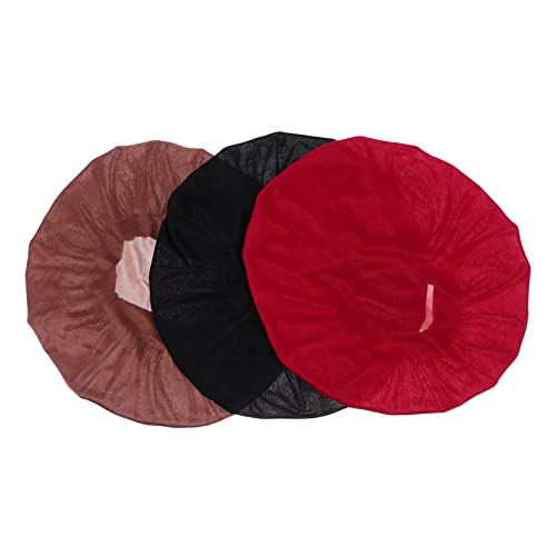 Ipetboom 3stücke Stirnbänder Für Damen Aus Polyester Elastische Stirnbänder Für Frauen Haarlose Mütze Schlafmütze Für Lange Haare Haarschutz Für Lockiges Haar Design Für Kopf Und von Ipetboom