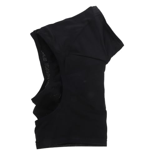 Ipetboom Schweißpads unter den Achseln Unterlage schweißabsorbierend Schweißpads für die Achseln Achselpads für schwitzende Frauen Damen Achselschweißweste Achselweste Polyester Schwarz von Ipetboom