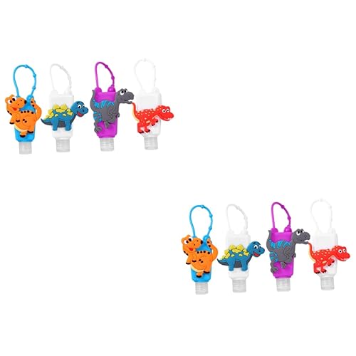 Ipetboom Seifenspender Kinder 8 Stk Cartoon-muster 30 Ml Silikonhülle Unterverpackung Schlüsselanhänger Handseife Reiseflaschen Parfümspenderflasche von Ipetboom