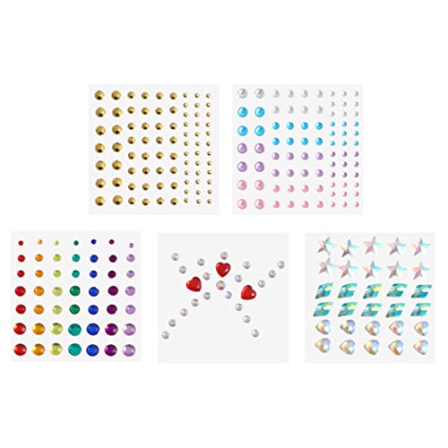 Ipetboom Glitzernde Strass-aufkleber – 5 Bögen – Gesicht Augen Nagelkunst – Festliche Dekoration von Ipetboom