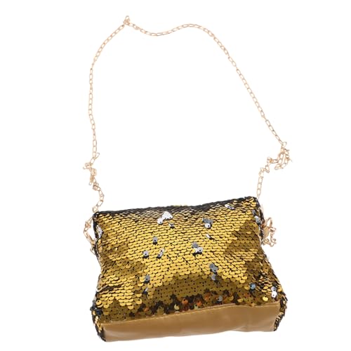 Ipetboom Sequin Schultertasche Damen Klein Glänzende Crossbody Umhängetasche Mini Purse Gold Modisch Vielseitig Für Alltag Reise Party von Ipetboom