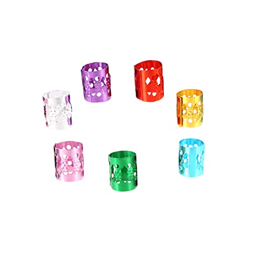 Ipetboom 70stücke Metall-flechtperlen Dreadlocks-häkelnadel Haarmanschetten Haar-accessoire Filigrane Röhre Für Damen Und Herren Bunt von Ipetboom