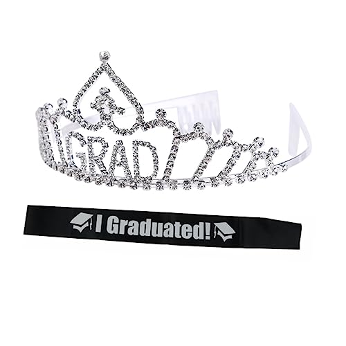 Ipetboom 1satz Graduation Set Mit Kristallen Und Schultergurt Elegante Abschlussfeier-dekoration Für Unvergessliche Momente Bei Ihrer Feier von Ipetboom