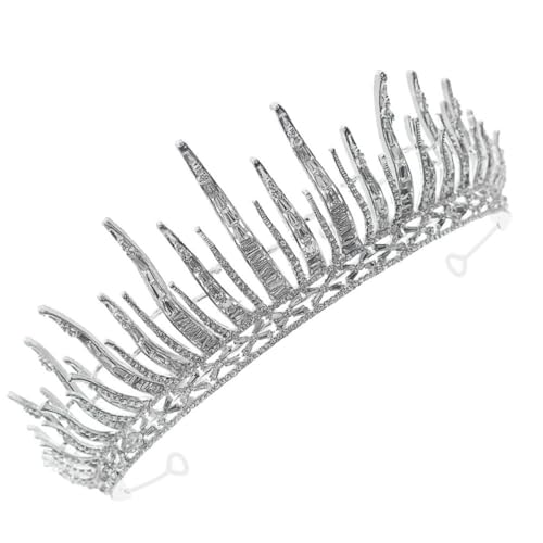 Ipetboom Silber Stirnband Mit Strass Hochzeit Krone Für Damen Mädchen Braut Brautjungfern Kopfschmuck Für Bankette Geburtstage Tanzpartys von Ipetboom