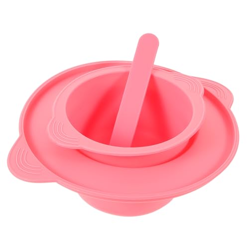 Ipetboom Silikon maskenmischschüssel Hitzebeständiger Antihaft Wachsschmelztopf mit Rutschfestem Griff Faltbar für Haarentfernung und DIY Gesichtsmaske Wiederverwendbar von Ipetboom