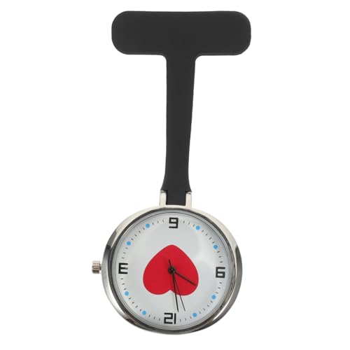 Ipetboom Silikonschwester Tabelle Taschenuhr Für Krankenschwestern Schrubben Betrachten Medizinisch Krankenschwester Taschenuhr Süße Schwesternuhr Frauen Krankenschwester Uhr Schwarz Metall von Ipetboom