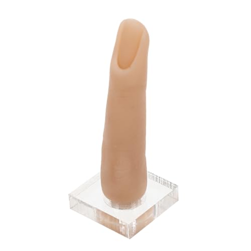 Ipetboom Maniküre Simulationsfingermodell Perücken für afrikanische Frauen Silikonfinger nail nagelbeißer stop Modelle künstlicher Finger gefälschte Finger Biegbar Ring Kieselgel von Ipetboom