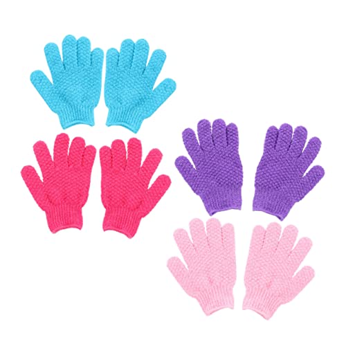 Ipetboom 8stücke Peeling-handschuhe Für Dusche Kreative Tiefenreinigende Exfoliation Entfernen Abgestorbene Haut Und Unreinheiten Für Männer Und Zufällige Farben von Ipetboom
