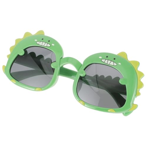 Ipetboom Sonnenbrille Dinosaurier Grün Weiche Silikonfassung UV schutz Kreative Brille für Jungen und Mädchen für Geburtstage Sommerpartys Kindertag und Fotospaß von Ipetboom