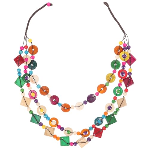 Ipetboom Statement-halskette mit Holzperlen Und Muscheln: 3-lagiges Langes Böhmisches für Ipetboom Statement-halskette mit Holzperlen Und Muscheln: 3-lagiges Langes Böhmisches für von Ipetboom
