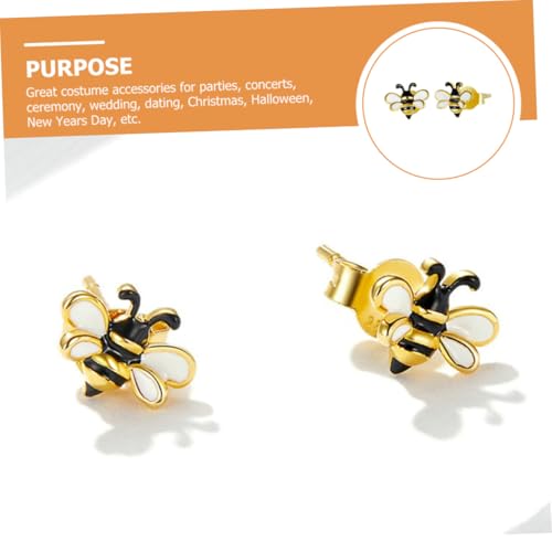 Ipetboom Sterlingsilber Bienen Ohrstecker Damen Schmuck Minimalistisch Modisch Leicht Party Alltag Geschenk von Ipetboom